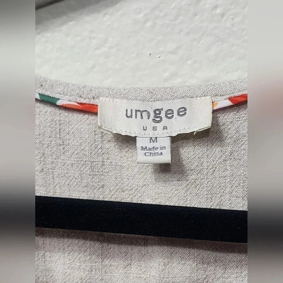 Umgee Linen-Blend Boho Romper - Size Medium - Picture 4 of 7